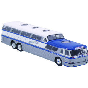 Brekina Greyhound Scenicruser Bus with Blue Stripes BRE61300