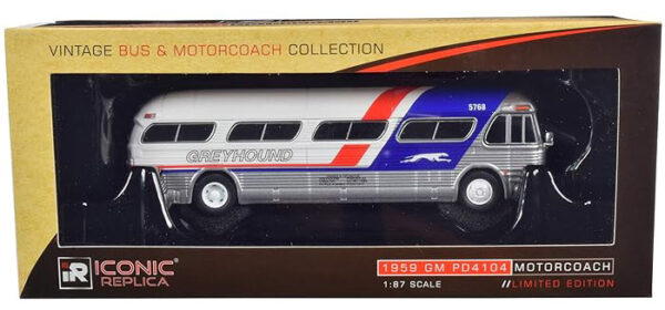 Iconic Replicas GM PD4104 Greyhound Bus Pepsi Livery 87-0208