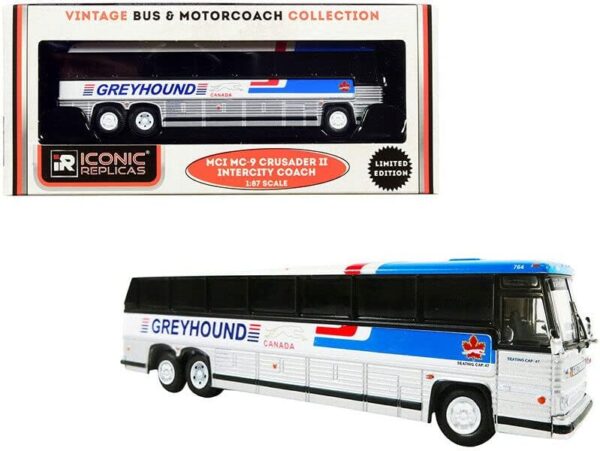 Iconic Replicas MCI MC9 Greyhound Caanda Pepsi Livery 87-0246