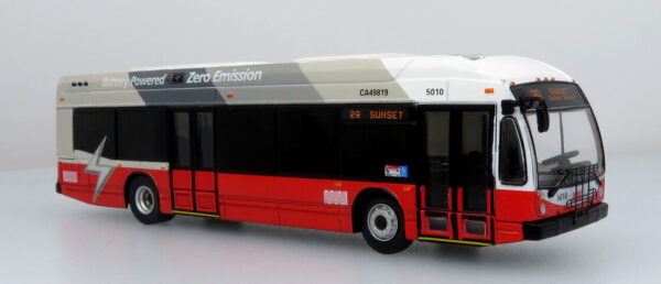 Iconic Replicas Nova LFSE Transit Bus Muni 87-0503