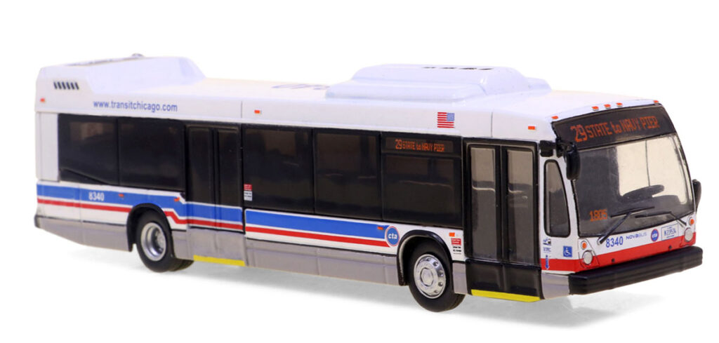 Iconic Replicas Nova LFSD Transit Bus CTA-Chicago 87-0499