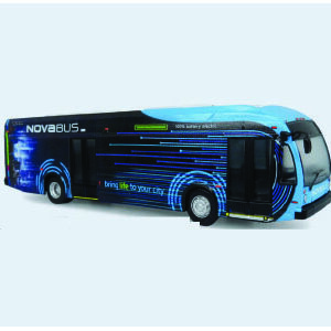 Iconic Replcias Nova LFSE Transit Bus Nova Bus Demo Bus 87-0501