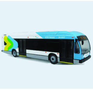 Iconic Replcias Nova LFSE Transit Bus STM Montral Canada 87-0500