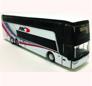 Iconic Replicas Vanhool TDX Double Decker Bus ABC Companies 87-0179