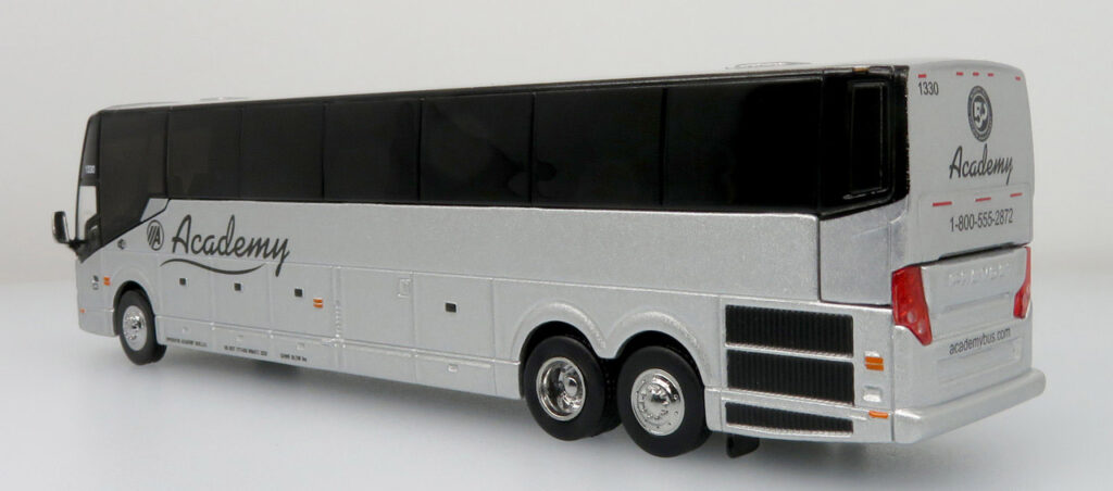 Iconic Replicas Prevost H345 Coach Bus Academy Bus 50th Anniversary 87-0416