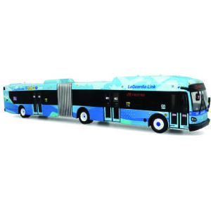 Coming May-June Iconic Replicas New Flyer Articulated Xcelsior XN60 MTA NYC Transit LaGuardia Link 1/87 Scale- HO Scale 87-0528