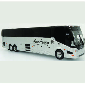 Iconic Replicas Prevost H345 Academy Bus 50th Anniversary 87-0416