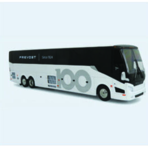 Iconic Replicas Prevost H345 Coach Bus 100 Anniversary 87-0556