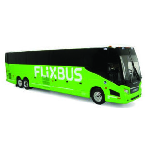 Iconic Replicas Prevost H345 Coach Bus FlixBus owner of Greyhound 87-0422