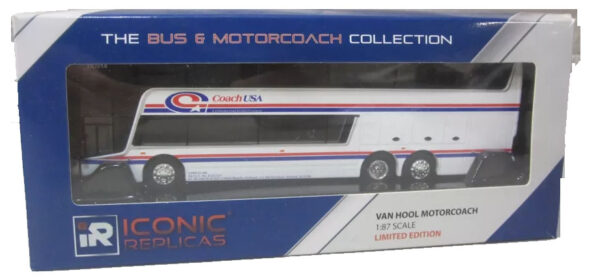 Iconic Replicas Vanhool TDX Double Deceker Bus Coach USA New York City 87-0086