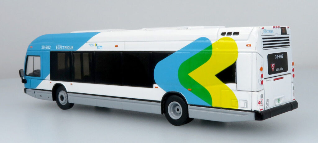 Iconic Replicas Nova LFSE Electric Transit Bus STM Montreal Canada 87-0500