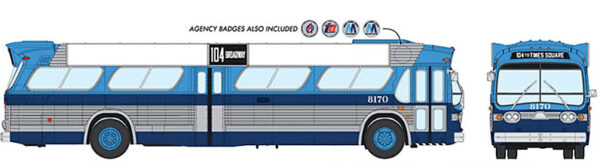 Rapido GM Fishbowl Transit bus New York City Transit Authority 104 Times Square 703048
