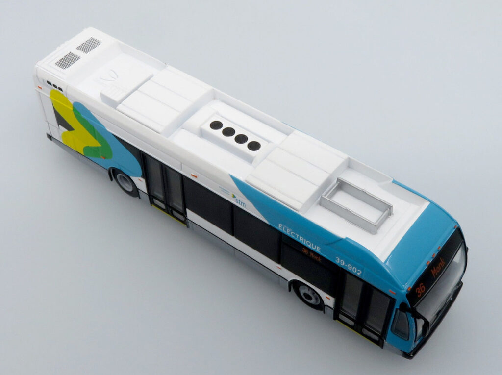 Iconic Replicas Nova LFSE Electric Transit Bus STM Montreal Canada 87-0500