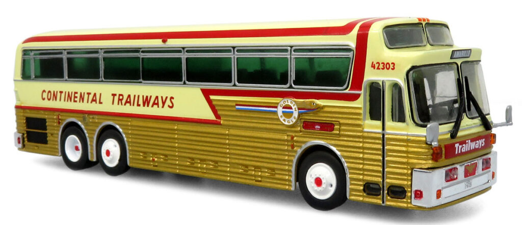 Iconic Replicas Eagle 5 Continental Trailways Golden Eagle 87-0545