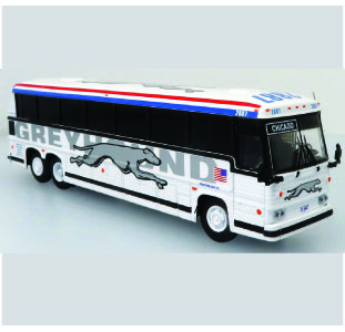 Iconic Replicas MCI MC9 Coach Bus Greyhound Chicago 87-0325