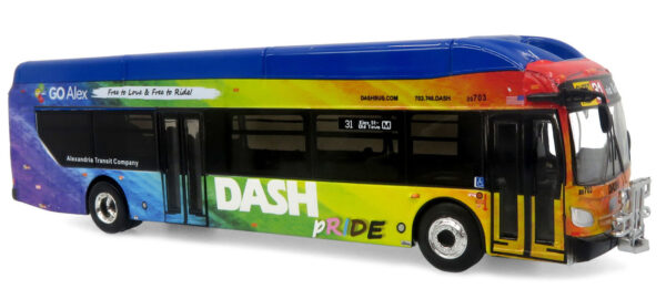 Iconic Replicas New Flyer Xcelsior XN40 Dash Pride Livery Virginia 87-0609