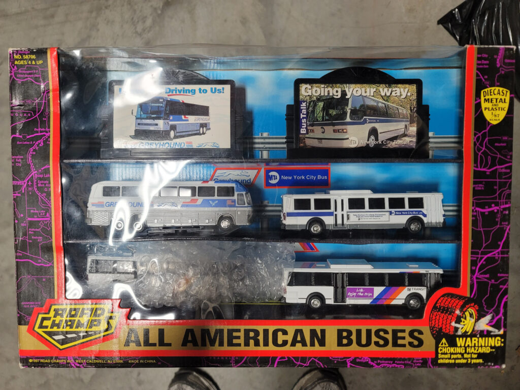 Road Champs All American Bus Set-MTA NYC Transit, Marta, NJ Transit & Greyhound