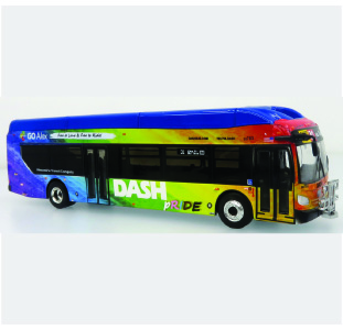 Iconic Replicas New Flyer Xcelsior DASH Pride Livery 87-0609
