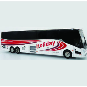 Iconic Replicas Prevost H345 Holiday Tours, North Carolina 1/64 Scale 64-0616