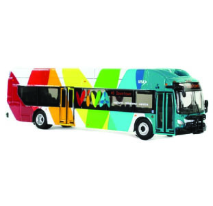 Iconic Replicas New Flyer Xcelsior Viva Texas 1st version 87-0138