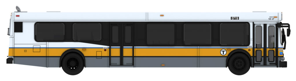 Iconic Replicas New Flyer D40LF Boston T MBTA