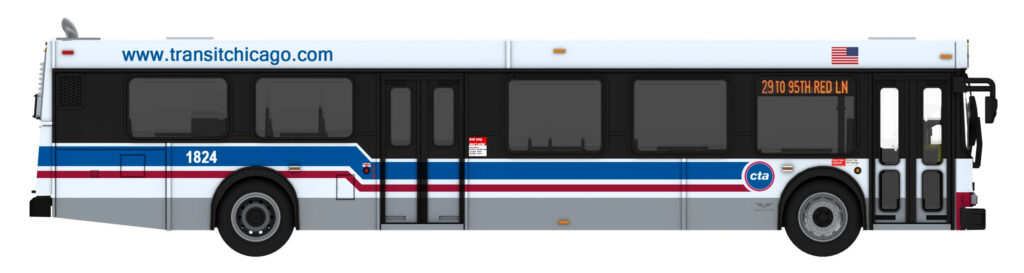 Iconic Replicas New Flyer D40LF CTA Chicago