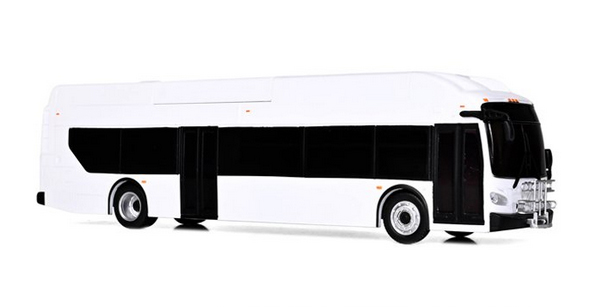 Iconic Replicas New Flyer Xcelsior XN40 Transit Bus blank/White 1/43 Scale