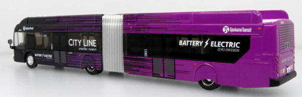 Iconic Replicas New Flyer Xcelsior Articulated Transit Bus Spokane Transit 87-0607