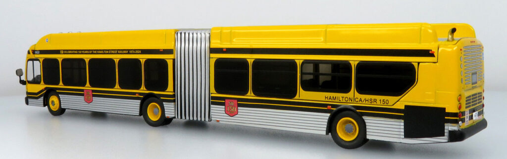 Iconic Replicas New Flyer Xcelsior Articulated Transit Bus Hamilton Street Railway 150th Anniversary Canada 87-0608