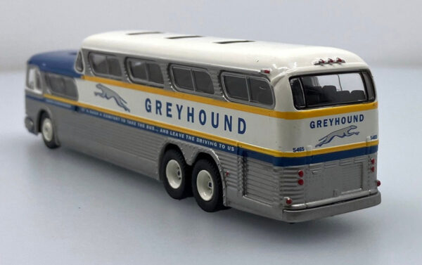 Brekina Greyhound Scenicrusier Bus Gold Stripe Pittsburgh BRE61304