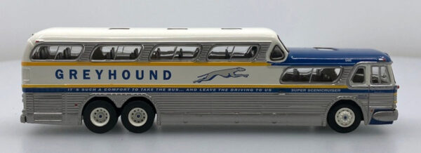 Brekina Greyhound Scenicrusier Bus Gold Stripe Pittsburgh BRE61304