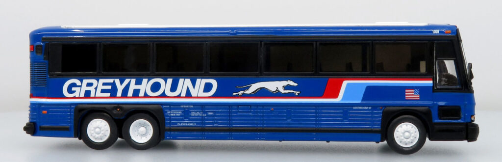 MCI D4000 Coach Bus Greyhound Blue Livery 87-0620