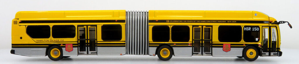 Iconic Replicas New Flyer Xcelsior Articulated Transit Bus Hamilton Street Railway 150th Anniversary Canada 87-0608
