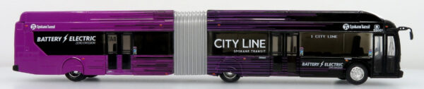 Iconic Replicas New Flyer Xcelsior Articulated Transit Bus Spokane Transit 87-0607