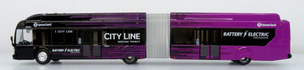 Iconic Replias New Flyer Xcelsior Articulted Transit Bus Spokane Transit, Washington 87-0607