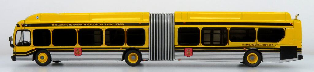 Iconic Replicas New Flyer Xcelsior Articulated Transit Bus Hamilton Street Railway 150th Anniversary Canada 87-0608