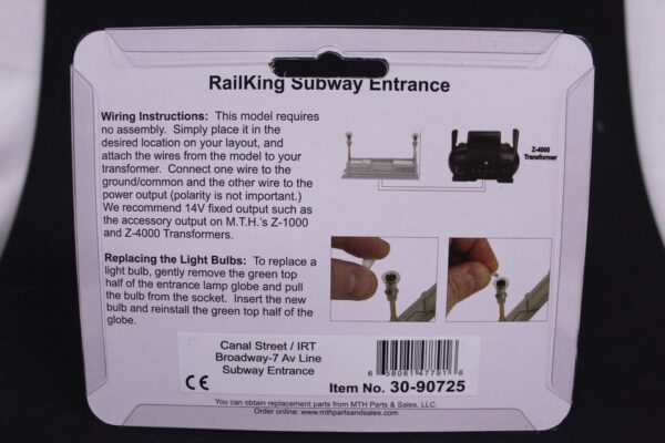 MTH NYC Subway Entrance Canal Street Brodway/7 Ave Line