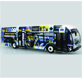 Iconic Replicas Nova LFSE Transit Bus Helifax Transit Canada 87-0564